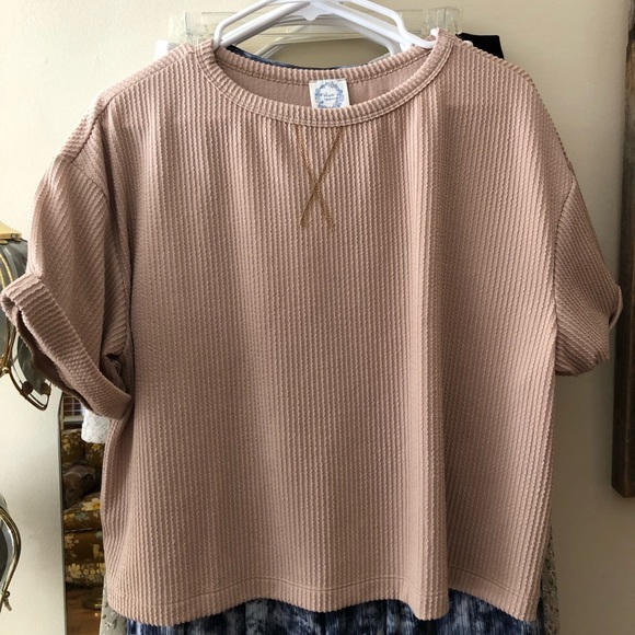 Becca Boxy Soft Rib Knit Tee - Picture 2 of 9